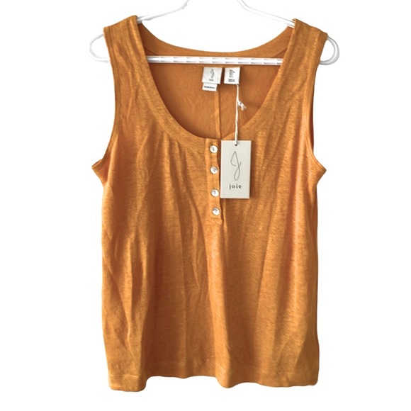 Joie Tops - Joie Goldenrod Sleeveless Linen Top NWT
